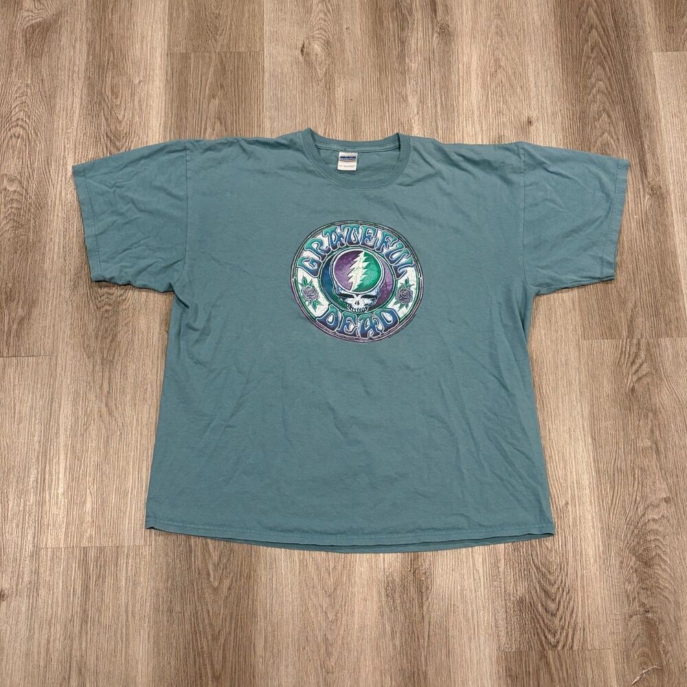 Vintage 2004 Grateful Dead "Steal Your Face" Tee T-Shirt Men's Size 2XL Blue